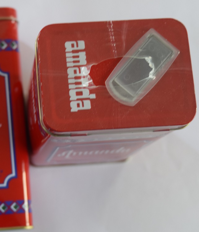 Amanda elaborada 500 gr Tin Retro Red - Afbeelding 5