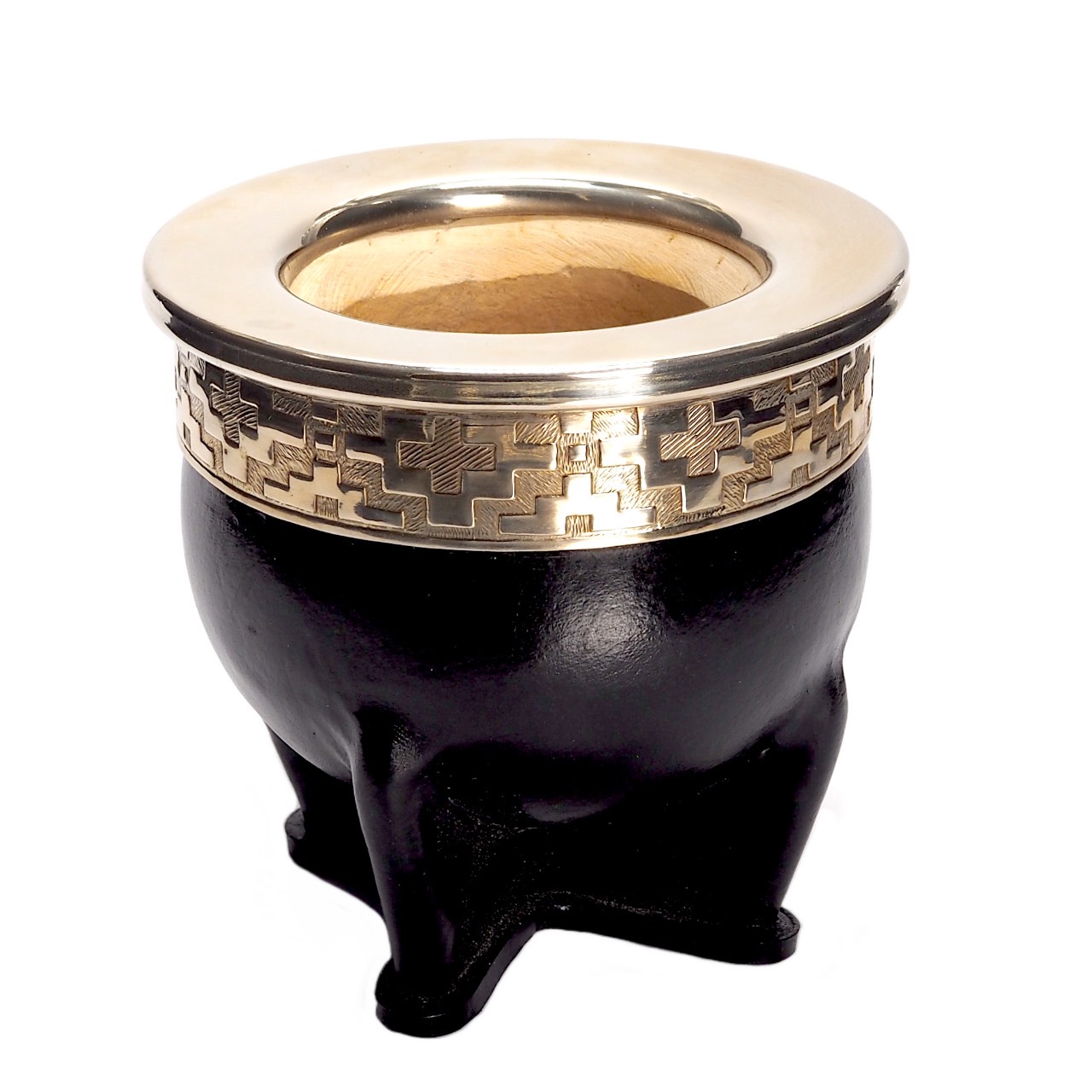 Mate Leren Cup - Imperial zwart(Handgemaakt)