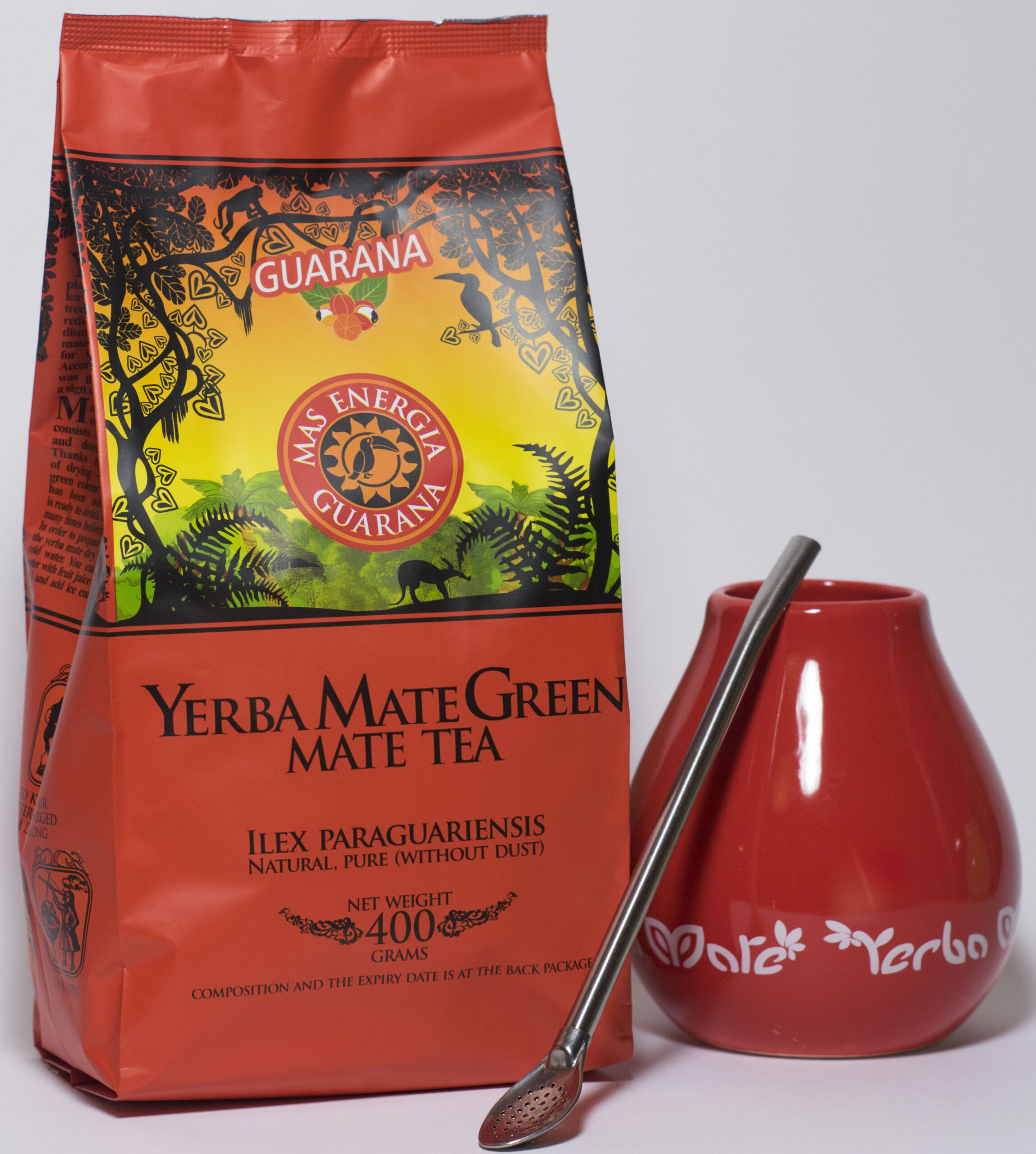 Yerba Mate green gift set rood